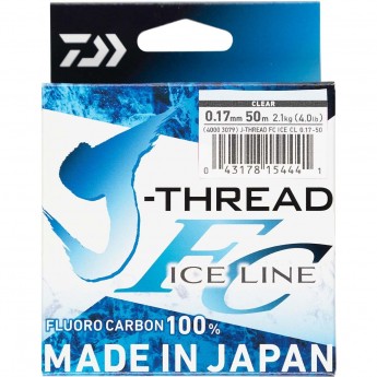 Леска DAIWA J-Thread Fluoro Carbon Ice Line 50м 0.29мм (прозрачная) Леска DAIWA J-Thread Fluoro Carbon Ice Line 50м 0.29мм (прозрачная)