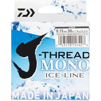 Леска DAIWA J-Thread Mono Ice Line 50м 0.06мм (прозрачная)