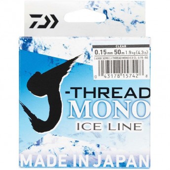 Леска DAIWA J-Thread Mono Ice Line 50м 0.1мм (прозрачная) Леска DAIWA J-Thread Mono Ice Line 50м 0.1мм (прозрачная)