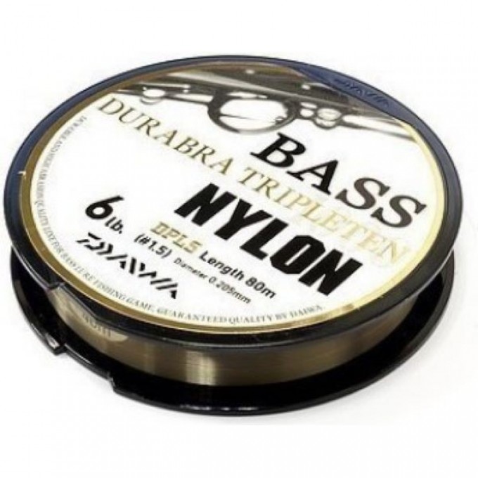 Монолеска DAIWA Bass Durabra Tripleten 1,5 6Lb( 0,205 мм ) 80м 4960652929974