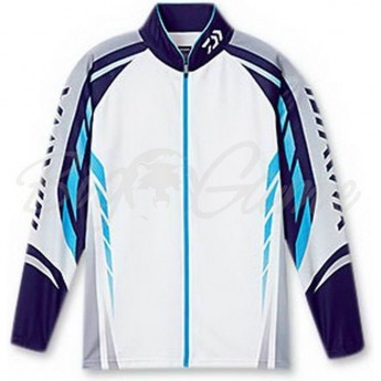 Рыболовная рубашка DAIWA Polo long sleeve Wicksensor DE-7504 Blue 2XL