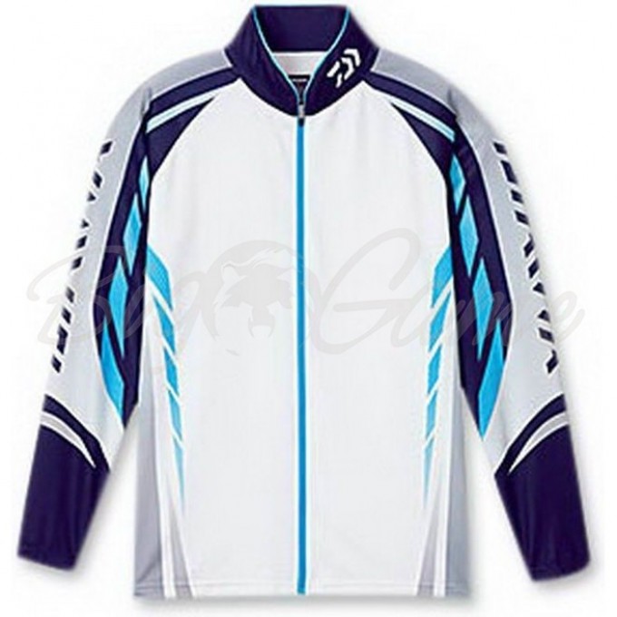 Рыболовная рубашка DAIWA Polo long sleeve Wicksensor DE-7504 Blue 2XL 4960652944328