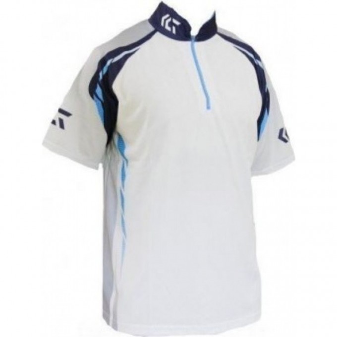 Рыболовная рубашка DAIWA Polo long sleeve Wicksensor DE-7604 White 2XL 4960652944465