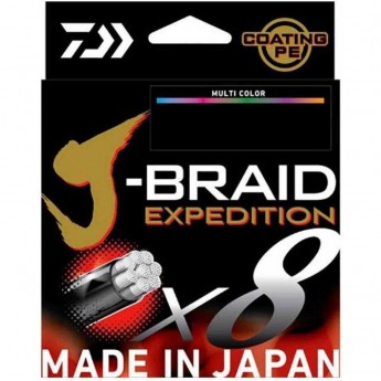 Леска DAIWA J-BRAID EXPEDITION×8E 0.24mm-300m MULTI COLOR
